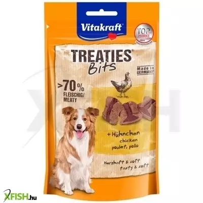 Vitakraft treaties bits kutya jutalomfalat csirke & bacon 120g
