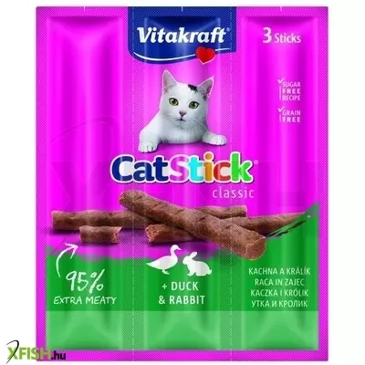 Vitakraft cat stick jutalomfalat mini nyúl & kacsa 3x6g
