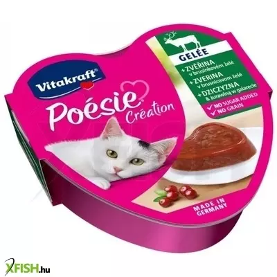 vitakraft poésie macska alutál vadhal áfonya zselével 85g, 15 db/csomag