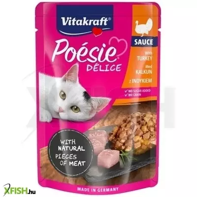 Vitakraft poésie delice macska alutasak pulyka 85g, 23 db/csomag