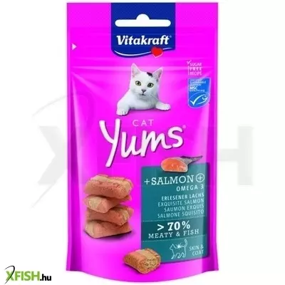 Vitakraft cat yums jutalomfalat puha lazac 40g