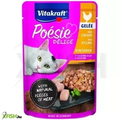 vitakraft poésie délice macska alutasak pulykahús zselében 85g, 23 db/csomag