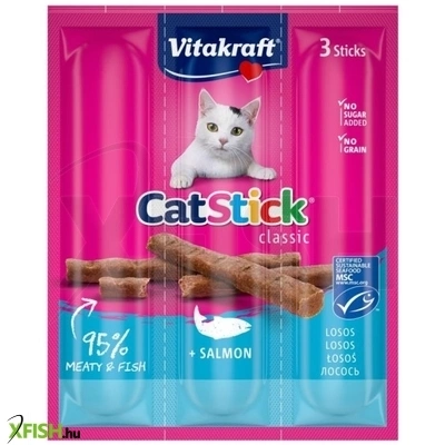 Vitakraft Cat Stick Jutalomfalat Macskák Részére Mini Lazac 3x6g