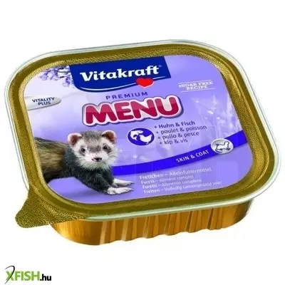 Vitakraft premium menu alutál vadászgörénynek 100g, 16 db/csomag
