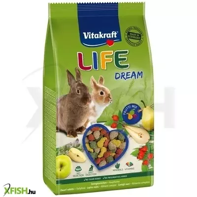 Vitakraft life dream nyúl 600g