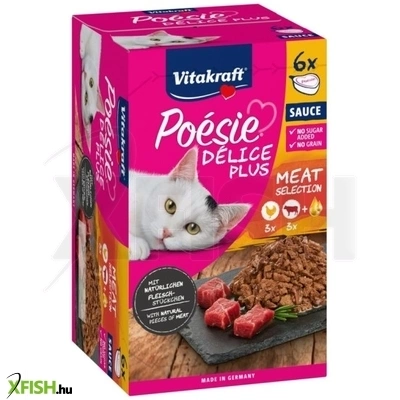 Vitakraft Poésie Delice Plus Nedves Macska Eledel Csirke És Marha 48x85g