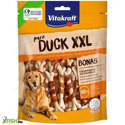 Vitakraft Duck Bonas Bones Kutya Jutalomfalat Kacsahússal XXL 200g