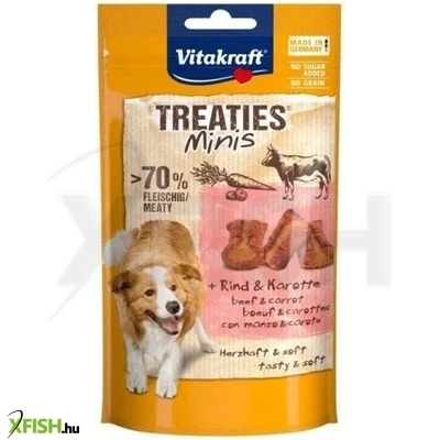 Vitakraft Treaties Minis Kutya Jutalomfalat Marha És Sárgarépa 48g