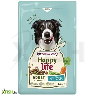 Versele-laga happy life adult with salmon száraz kutyaeledel 2,5kg (lazacos)