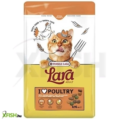 Versele-laga lara adult with chicken-turkey száraz macskaeledel 950g (pulyka-csirke)