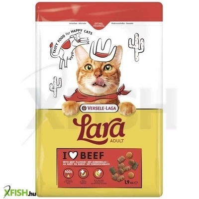 Versele-laga lara adult with beef száraz macskaeledel 1,9kg (marha)