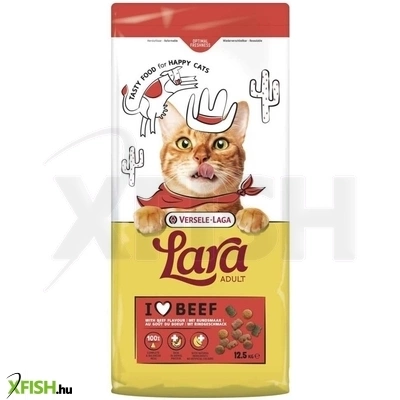 Versele-laga lara adult with beef száraz macskaeledel 12,5kg (marha)