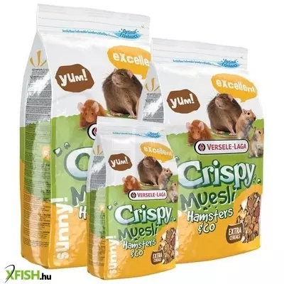 versele-laga crispy muesli hamsters & co hörcsög, kis rágcsáló eledel 1kg