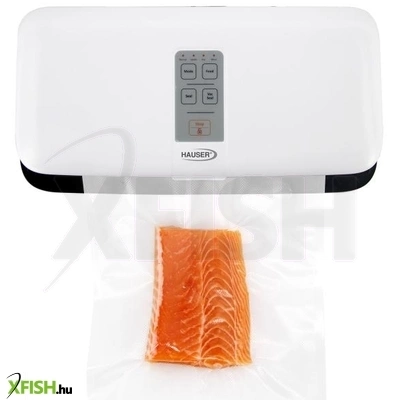 Hauser vs-330 vákuumos fóliahegesztő, 110 w, 2 fokozat, nyomógombos vezérlés, fehér/fekete színű
