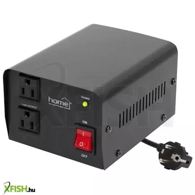 Home vtf200va feszültségátalakító, max.200va, 230v/110v transzformátor, dupla 110v kimeneti aljzat két készülékhez, hordozható