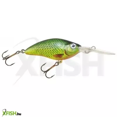 Mistrall Crank Floater Zöld Sárga Pikkelyes Wobbler 70mm 15Gr