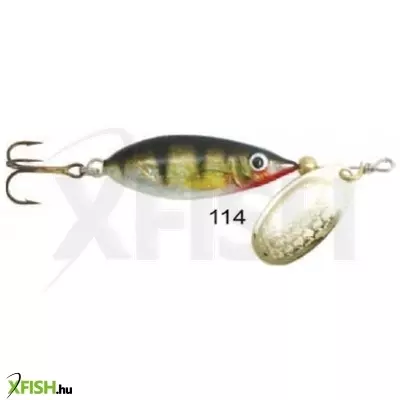 Mistrall Devil Sinker Körforgó Villantó Fekete Ezüst Csíkos 40mm 6g 1db/csomag