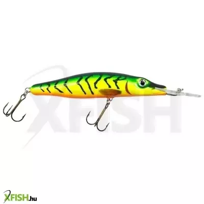 Mistrall Fox Deep Diver Wobbler Zöld Sárga Csíkos 100mm 15Gr 1db/csomag