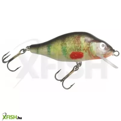 Mistrall Perch Floater Fekete Sárga Csíkos Wobbler 90mm 20Gr