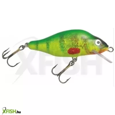 Mistrall Perch Floater Zöld Citromsárga Csíkos Wobbler 70mm 15G