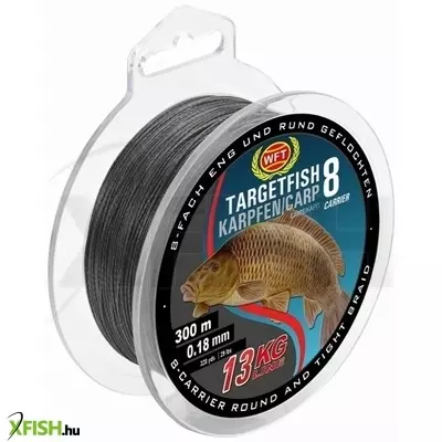 Wft Tf8 Karpfen Black Univerzális Fonott Pergető Zsinór 300M 13Kg 0,18 mm