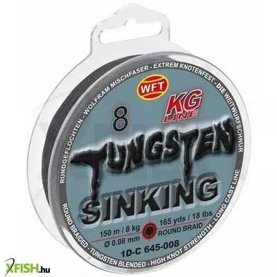 Wft Tungsten Univerzális Fonott Pergető Zsinór 150M 27Kg 0,22 mm