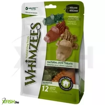 Whimzees vb aligátor M (12db), zacskós