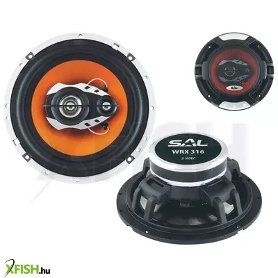 Sal wrx 316 3 utas hangszórópár, 2 X 110 w, 165 mm, 4 ohm, 88 db, mylar dómsugárzó