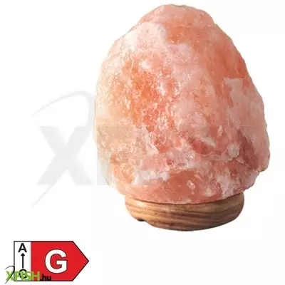 Home ws 2300 sókristálylámpa, fa talp e14 foglalattal, 1,5 M tápkábel kapcsolóval, 2-3 kg tömegű, 15 w-os izzó tartozék, 230 V