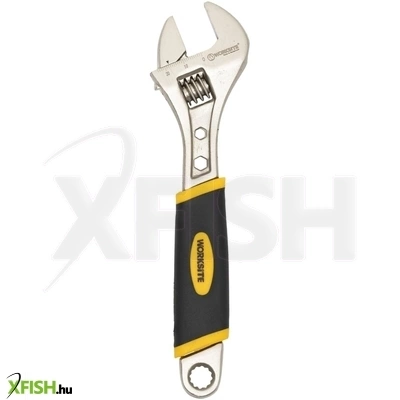 worksite wt2510 állítható villáskulcs, 200mm hosszú, 25mm nyitás, cr-v acél alapanyag, gumi markolat