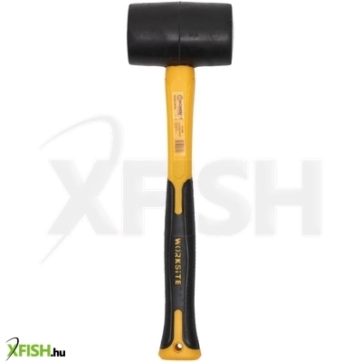Worksite wt3098 gumikalapács, 450g, 340mm hosszú, üvegszálas gumírozott nyél