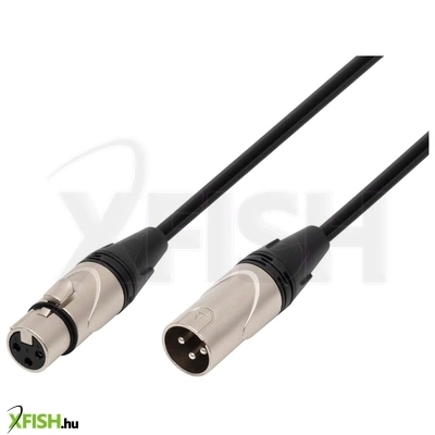 Use sal xlr3 audio kábel, xlr dugó / xlr aljzat, 3 méter, 6mm, fém, réz vezeték