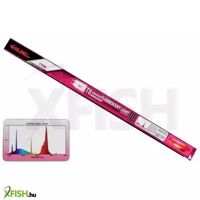 xilong super red t8 akvárium fénycső 15w / 446mm