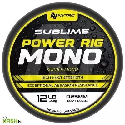 Nytro Sublime Power Rig Monofil Zsinór 100m 0.21mm 3.5Kg