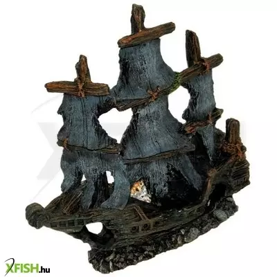 Yusee poppy pet hajóroncs akvárium dekoráció - ym-861 yusee (26x9x27cm)