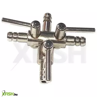 Egyéb vegyes csapos levegőelosztó fém 3 ágú (4/6mm BE és ki - t elosztó)