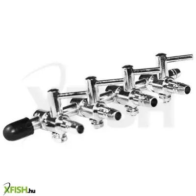 Happet csapos levegőelosztó fém 4 ágú (4/6mm BE és ki)