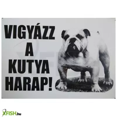 Zams kutya harap tábla fém a/4 (többféle)