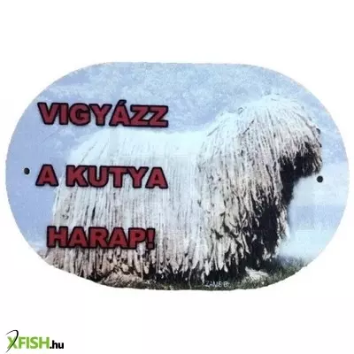 Zams kutya harap tábla színes ovális (többféle)