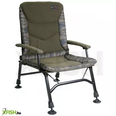 Zfish Hurricane Camo Chair Kényelmes Horgászfotel 55x62x70 cm 140kg