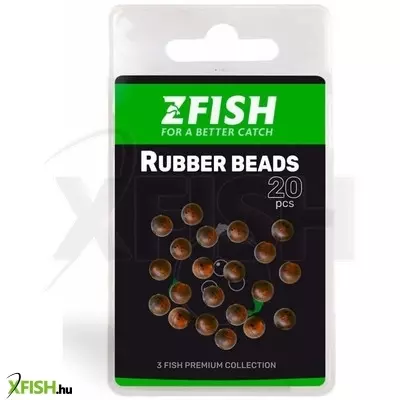 Zfish Rubber Beads Puha Gumigyöngy 7mm 20db/csomag