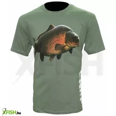 Zfish Carp T-Shirt Olive Green Zöld Póló M