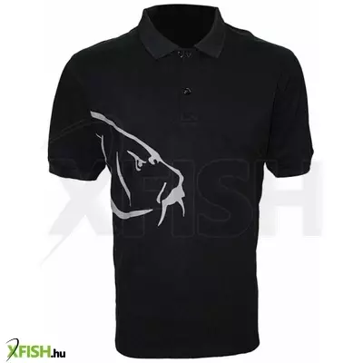 Zfish Carp Polo T-Shirt Black Fekete Póló Xxl