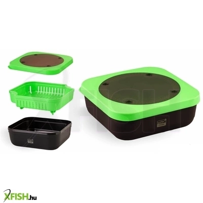 Zfish Bait Box Pro Csali Áztatós Horgász Doboz 17x17x6cm 1db/csomag