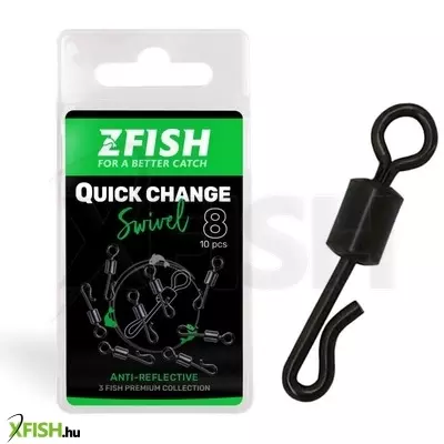 Zfish Quick Change Swivel Matt Gyorskapocs 8-as 10db/csomag