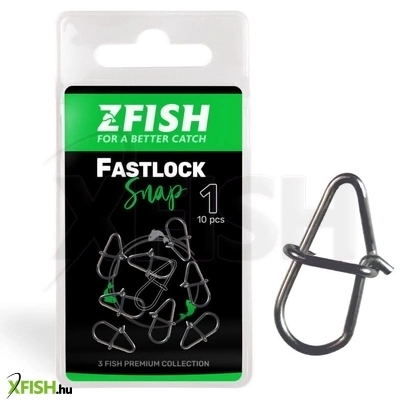 Z Fish Fastlock Snap Gyorskapocs 1-es 9Kg 10db/csomag