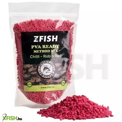 Zfish Pva Ready Method Feeder Pellet Csili Robin Red 1Kg