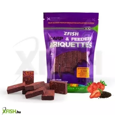 Zfish Feeding Etető Brikett Eper Kender 45x30x12mm 220g