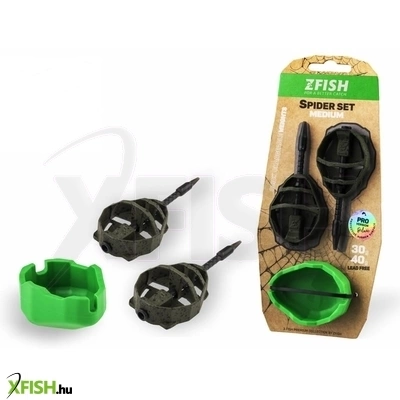 Zfish Feeder Spider Medium Set Method Kosár Szett 50-60g + Töltő Szerszám