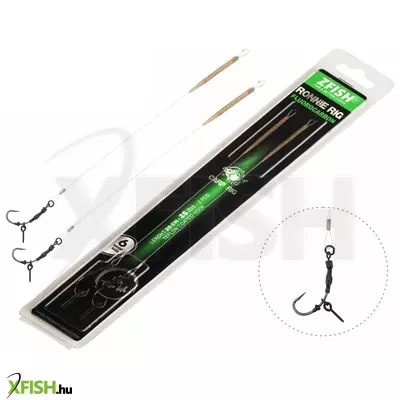zfish fluorocarbon ronnie rig előkötött pontyozó szereléke 4-es 2db/csomag
